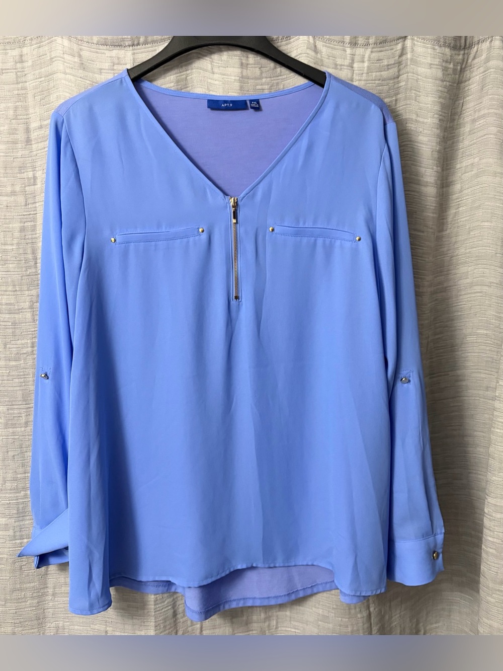 Apt 9 periwinkle blue dressy top - petite xl